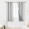 thumbnail image 1 of Deconovo 100% Blackout Curtains for Living Room, Linen Textured Window Curtains 63 inch Length 2 Panels with Gray Coating (Light Gray, 42W x 63L inch, Pack of 2), 1 of 9