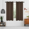 thumbnail image 1 of Deconovo Blackout Curtains for Bedroom 42x63 inch - Grommet Thermal Insulated Curtains for Living Room (Brown, 2 Panels), 1 of 9
