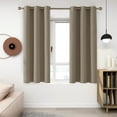 thumbnail image 1 of Deconovo Blackout Curtains for Bedroom 42x63 inch - Grommet Thermal Insulated Curtains for Living Room (Khaki, 2 Panels), 1 of 11