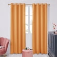 thumbnail image 1 of ZOPZO Grommet Blackout Curtains 2 Panels, Noise Reducing, Orange Flame, 52W x 84L Inch, Thermal Insulated Energy Saving Window for Dining Room, 1 of 5