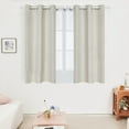 Deconovo Thermal Insulated Blackout Curtains, 42x45 inch, Beige, 2