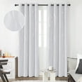 thumbnail image 1 of Deconovo Blackout Small Curtains, 45 inch length, Pack of 2 - Noise Reducing Curtains, Light Blocking Curtains, Window Drapes for Small Window (52 x 45 inch, White, 2 Panels), 1 of 9