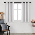 thumbnail image 1 of Deconovo Contemporary White Solid Print Blackout Curtains, Grommet Top, 38 x 54 Inch, 2 Panels, 1 of 9