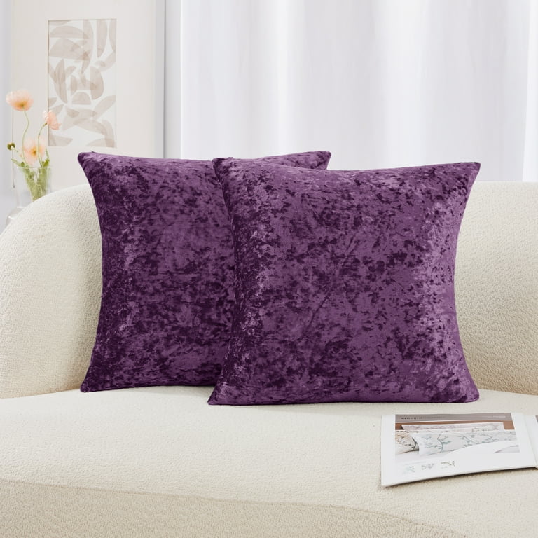 Deconovo Pack of 2 Decorative Square 18x18 Pillow Cover for