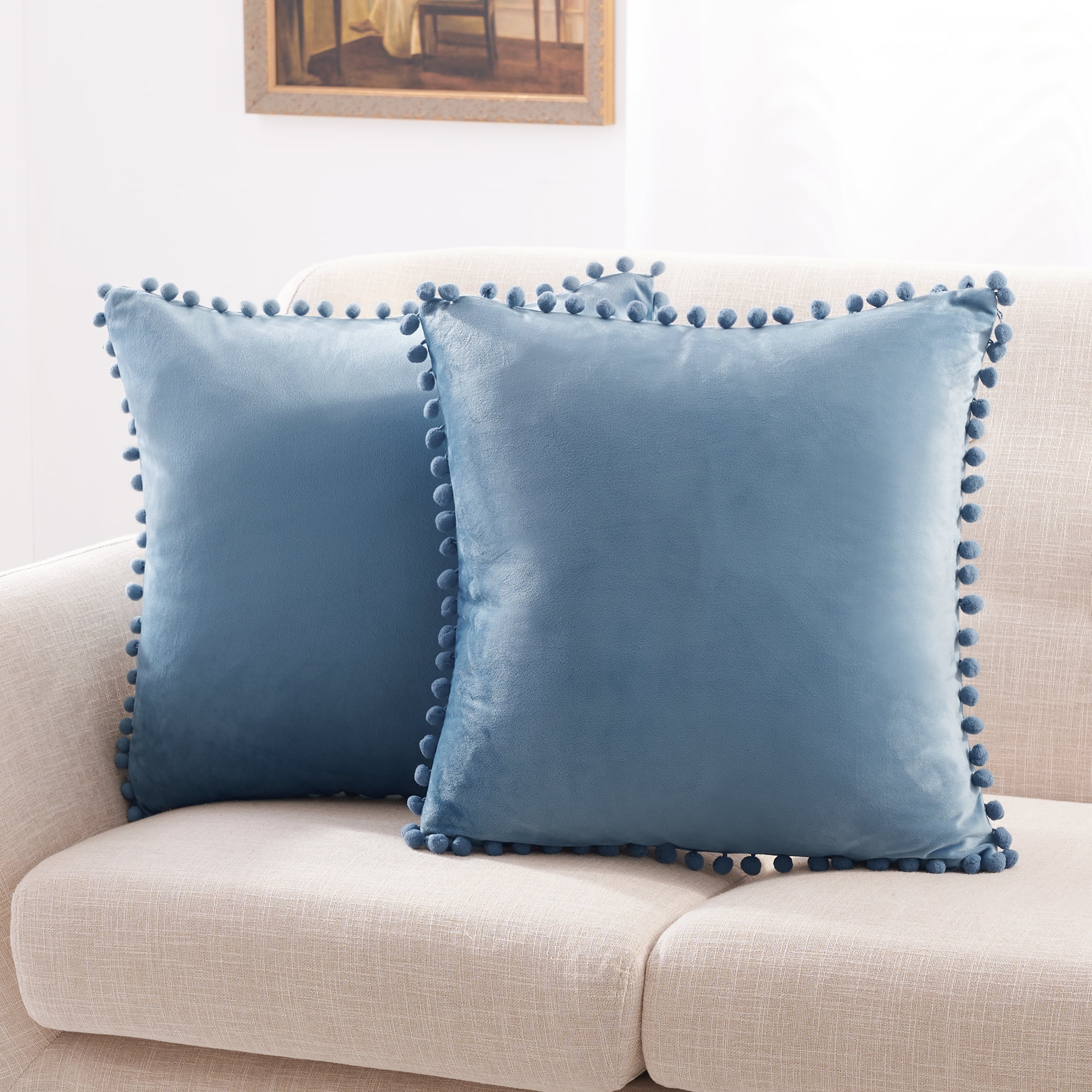 Kimmell Square Pillow Cover & Insert (Set of 2) Andover Mills Color: Blue