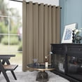 thumbnail image 1 of Deconovo Thermal Room Divider Curtains 100x95 inches, Room Darkening Blinds Patio Door Curtain Panel Khaki 1 Piece, 1 of 9