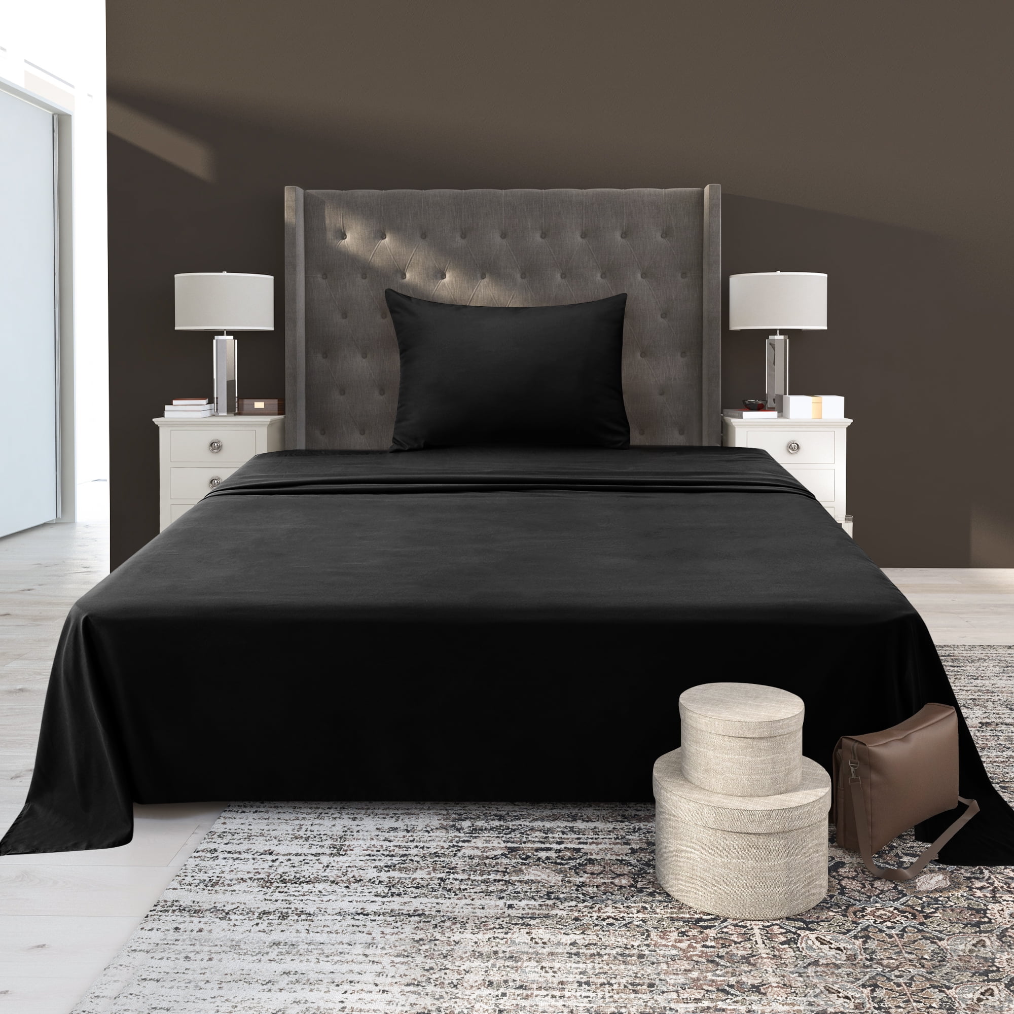 Deconovo Deep Pocket Bed Sheets 3 Pieces Bed Sheets Set for Dormitory