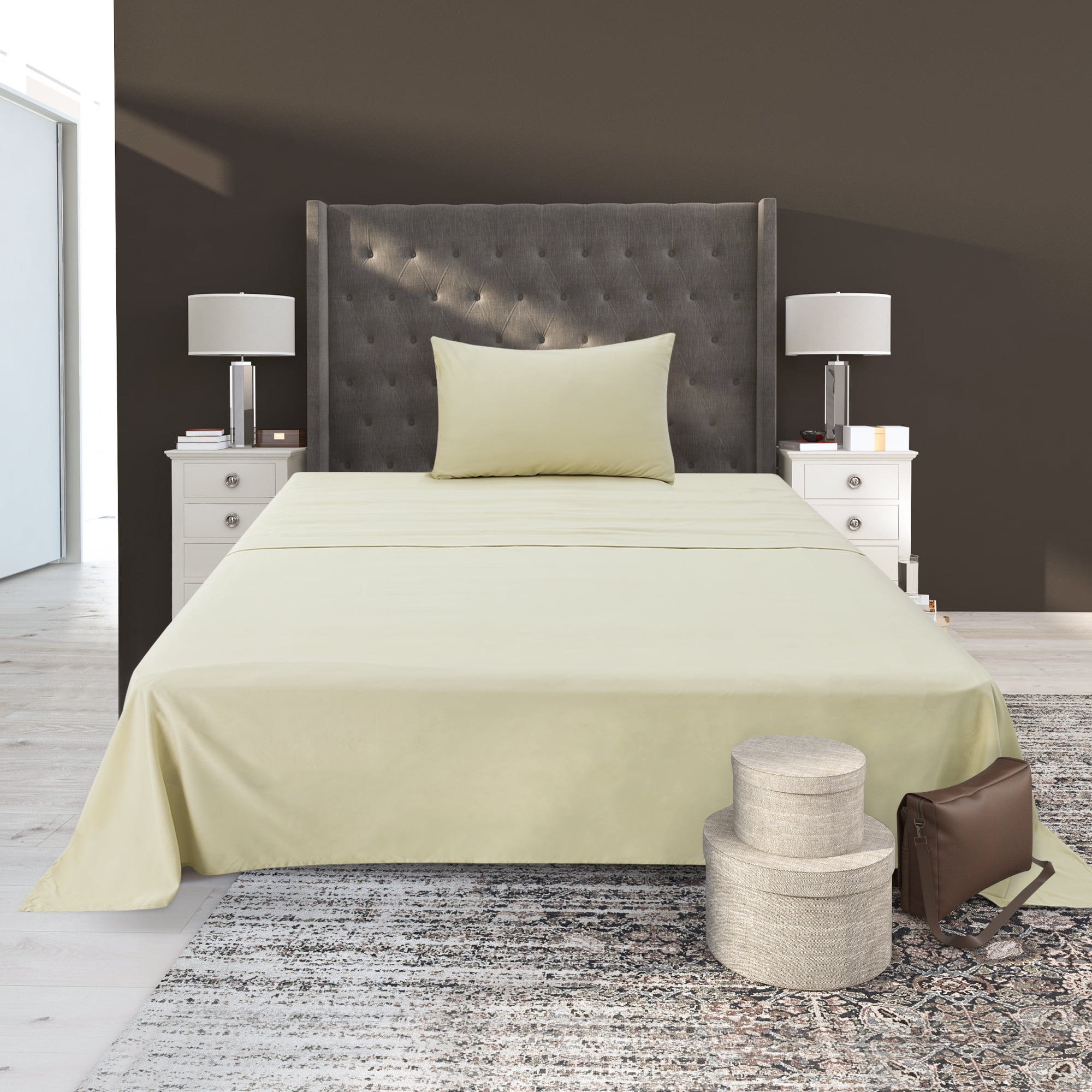 Deconovo Deep Pocket Bed Sheets 3 Pieces Bed Sheets Set for Dormitory