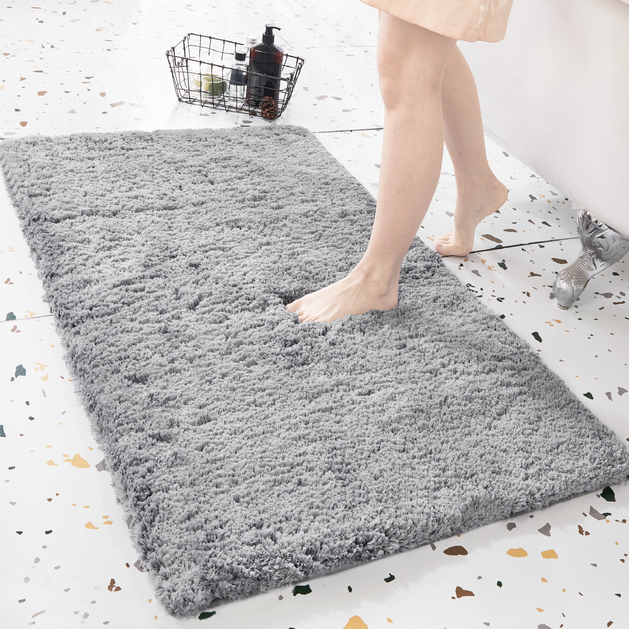 Deconovo Extra Thick & Soft Bathroom Rugs, Rugs for Bedroom Kitchen