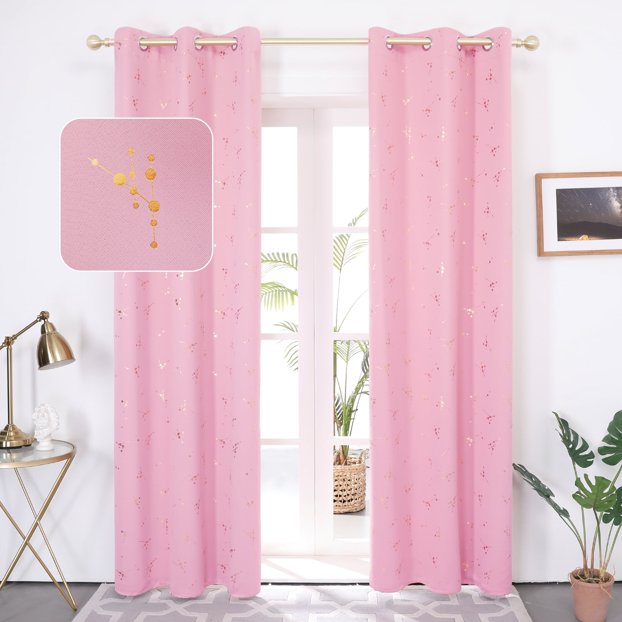 Autohesion Curtains For Windows ,bedroom Blackout Curtains For - Kitchen  Room(multicolor)