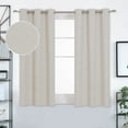 thumbnail image 1 of Deconovo Gold Diamond Foil Print Blackout Curtains for Living Room, 42x45 inches, 2 Panels(Light Beige), 1 of 7