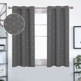 thumbnail image 1 of Deconovo Gold Diamond Foil Print Blackout Curtains for Living Room, 42x54 inches, 2 Panels(Light Light Gray), 1 of 7