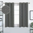 thumbnail image 1 of Deconovo Gold Diamond Foil Print Blackout Curtains for Living Room, 42x63 inches, 2 Panels(Light Grey), 1 of 7