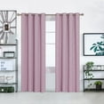 thumbnail image 1 of Deconovo Pink Diamond Foil Print Blackout Curtains for Living Room, 52x72 inches, 2 Panels(Lavender), 1 of 6