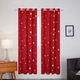 thumbnail image 1 of Deconovo Grommet Blackout Curtain Panel Room Darkening Noise Reducing Drape for Apartmet 52 x 72 inch True Red Set of 2, 1 of 7