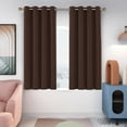 thumbnail image 1 of Deconovo Energy Efficient Grommet Blackout Curtains Set of 2 - Thermal Insulated Window Curtains for Nursery Room (52x54 inch, Chocolate, 2 Panels), 1 of 7