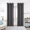 thumbnail image 1 of ZOPZO Room Darkening Curtains Pack of 2, Energy Saving, Dark Gray, 42W x 84L Inch, Noise Reducing Thermal Insulated Drapes for Living Room Windows, 1 of 6