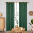 thumbnail image 1 of Deconovo Grommet Blackout Curtains for Living Room, Room Darkening Thermal Insulated Window Curtain (Dark Forest,42" x 84",2 Panel), 1 of 6