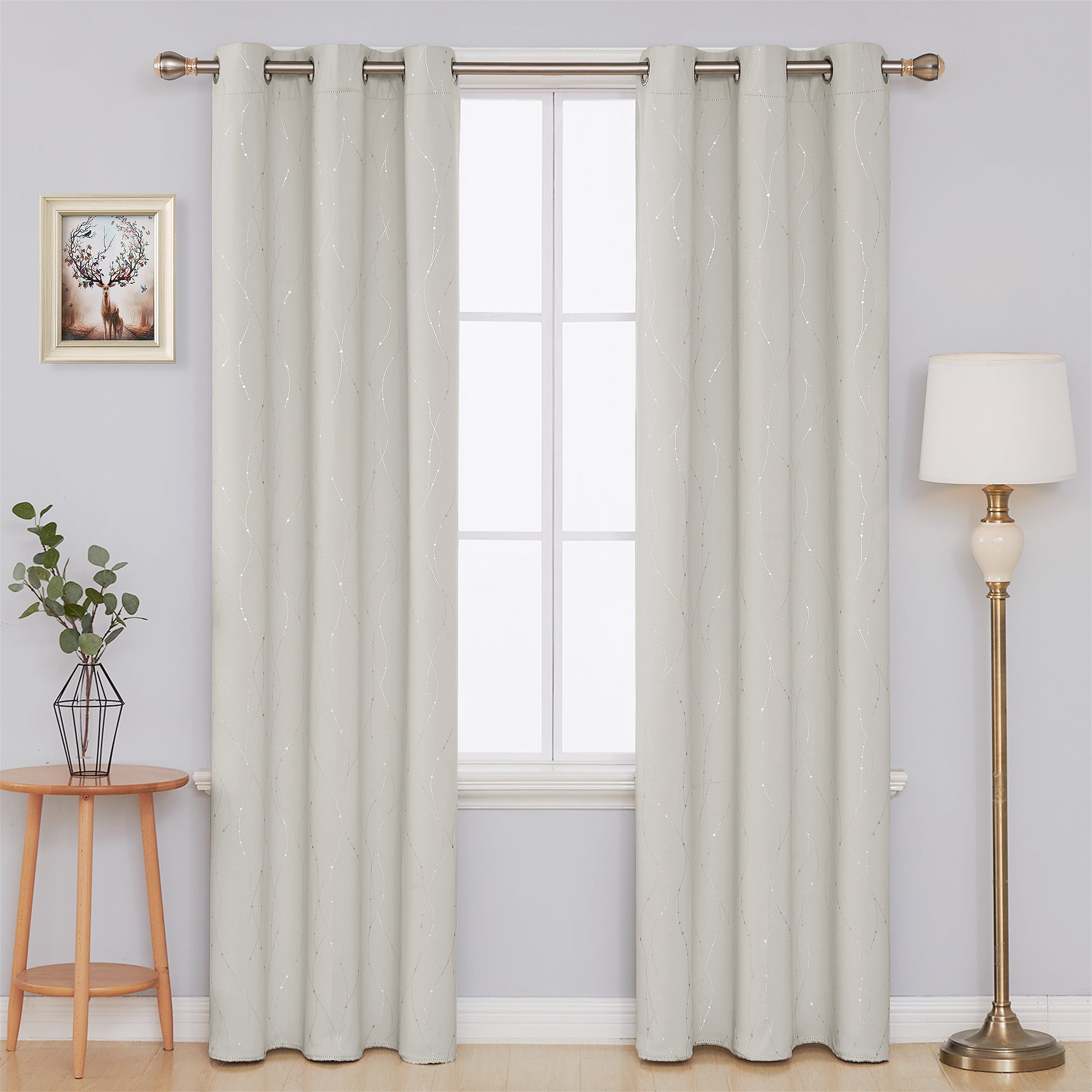 Deconovo Grommet Blackout Curtains for Patio Door, Energy Efficient