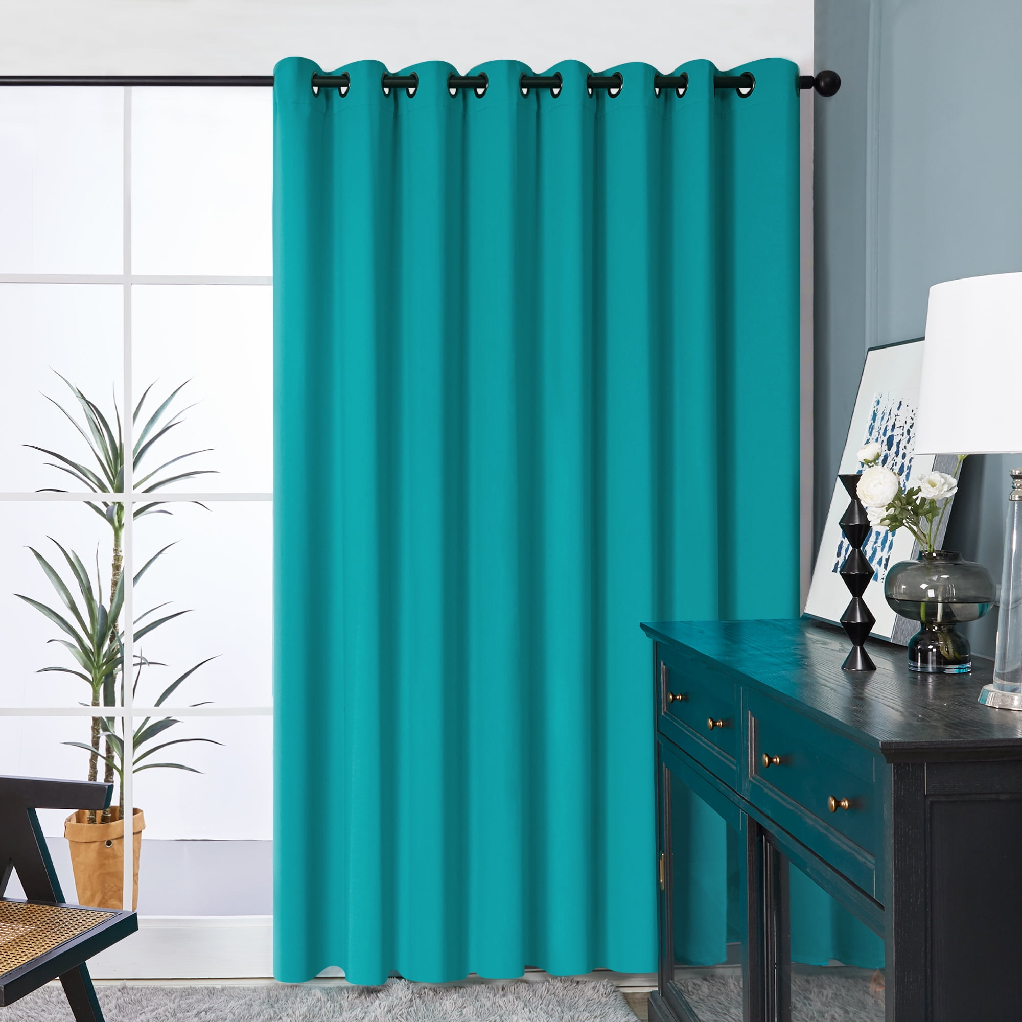 Deconovo Grommet Blackout Wide Curtains 100 Inches Wide - Large Width ...
