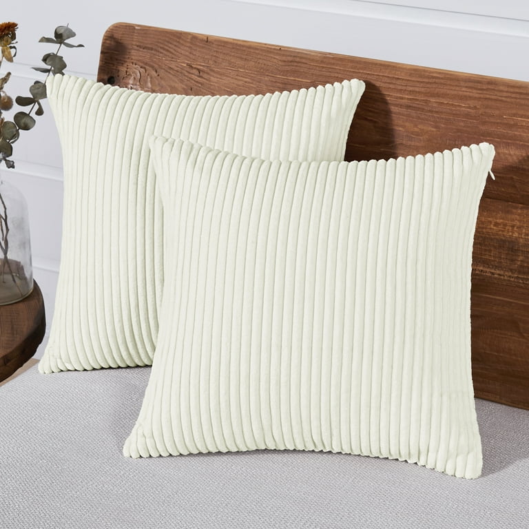 Large cream top cushion covers