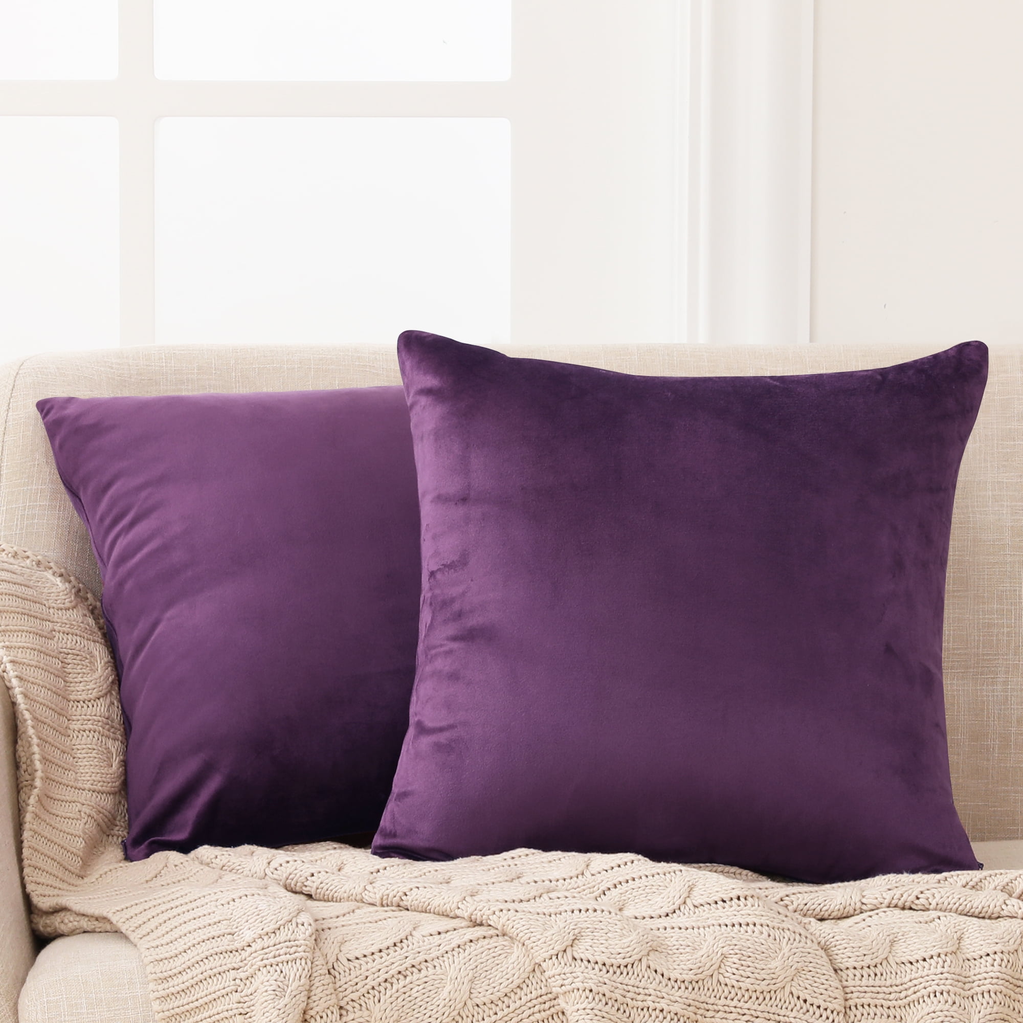 Eggplant colored clearance throw pillows