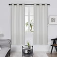 thumbnail image 1 of Deconovo Pack of 2 Room Darkening Curtain Panels, Grommet Light Reducing Curtains for Living Room, 38"x72", Grayish White, 1 of 10