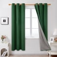 thumbnail image 1 of Deconovo Thermal Insulated Linen Curtains 72 inch Length Pack of 2, Total Light Blocking Blackout Curtains for Bedroom (Dark Forest, 42W x 84L inch, 2 Panels), 1 of 8
