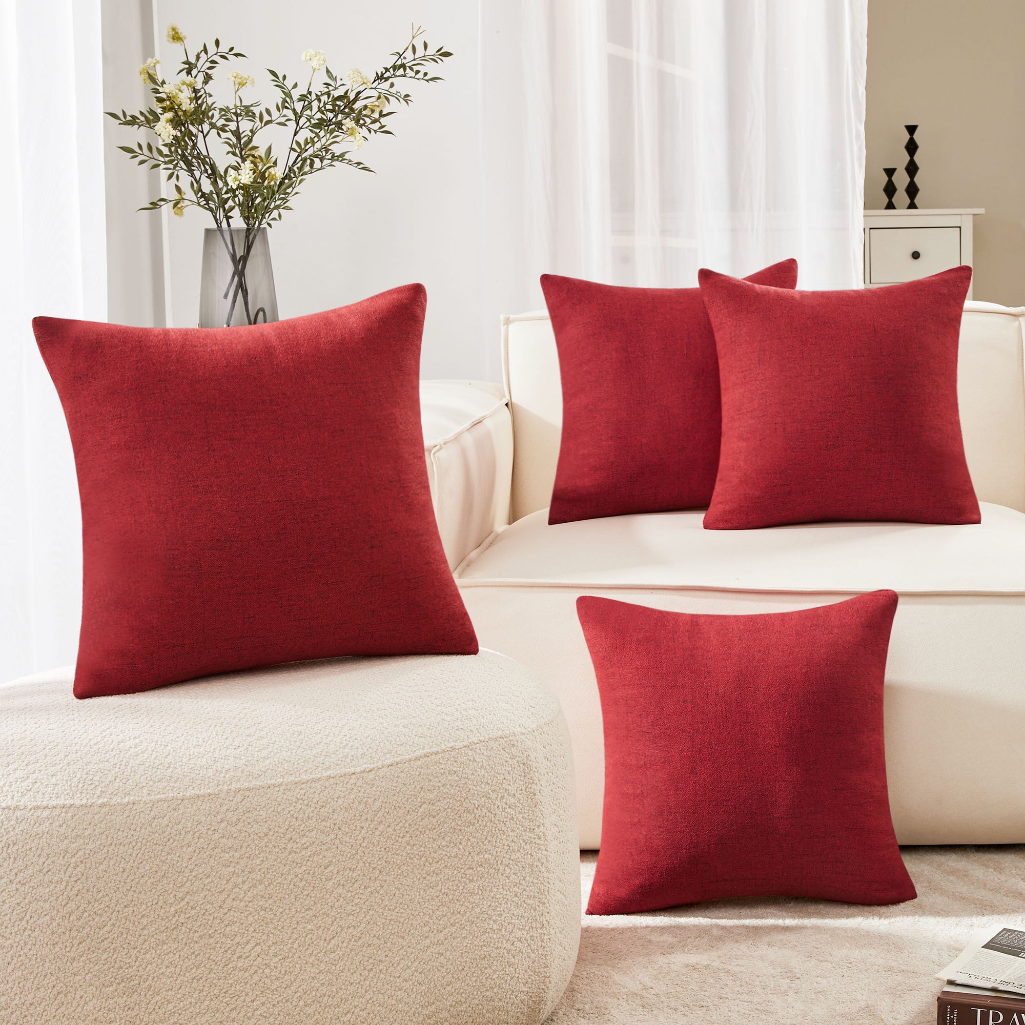 Decorative pillows clearance for red couch