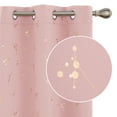 thumbnail image 1 of Deconovo Long Blackout Curtains, Constellation Pattern Foil Printed Curtains, Grommet Light Blocking Window Drapes for Bedroom, (42 x 95 Inch, 2 Panels, Coral Pink), 1 of 6