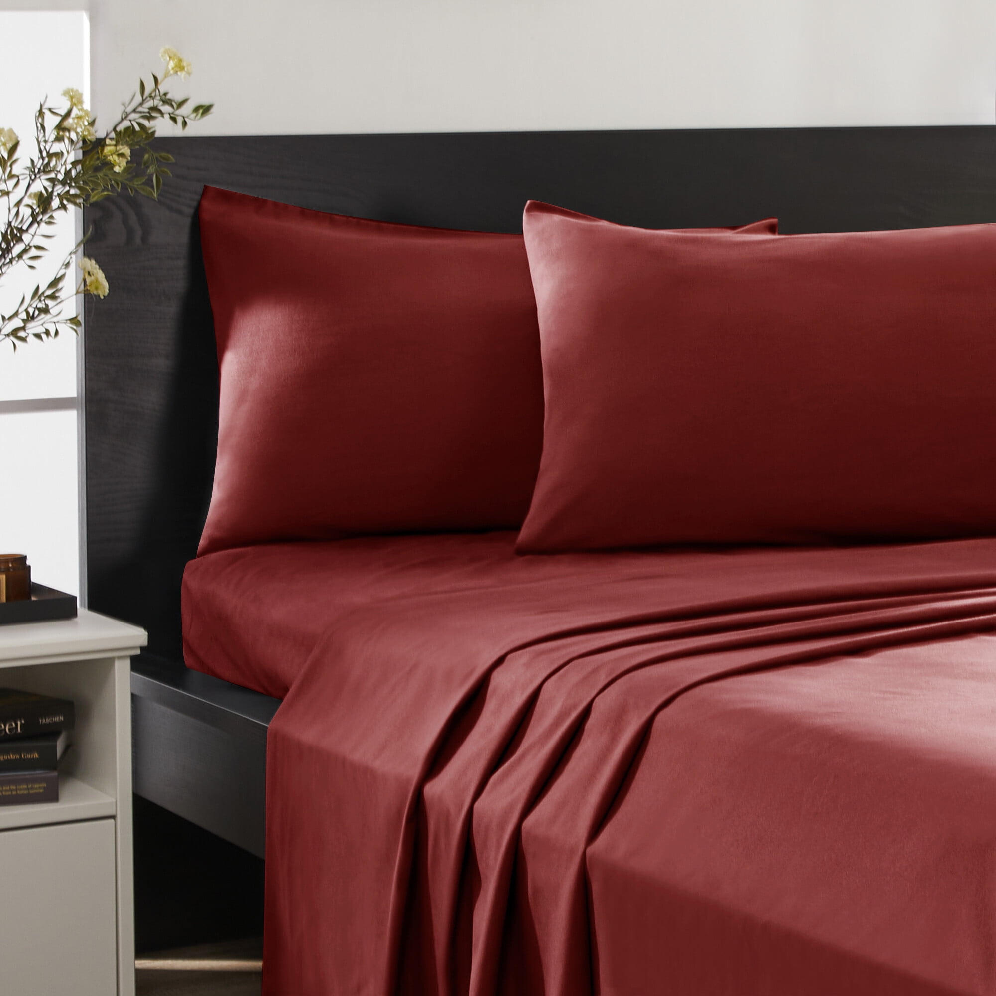 Deconovo Microfiber Full Size Bed Sheets Set, Deep Pocket 4 Pieces Bed