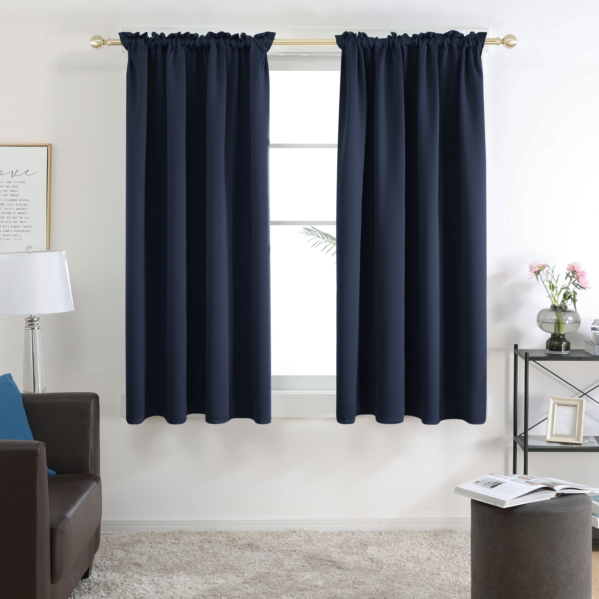Alcott Hill ® Mcgowen Solid Color Room Darkening Thermal Tab Top Curtain Panels