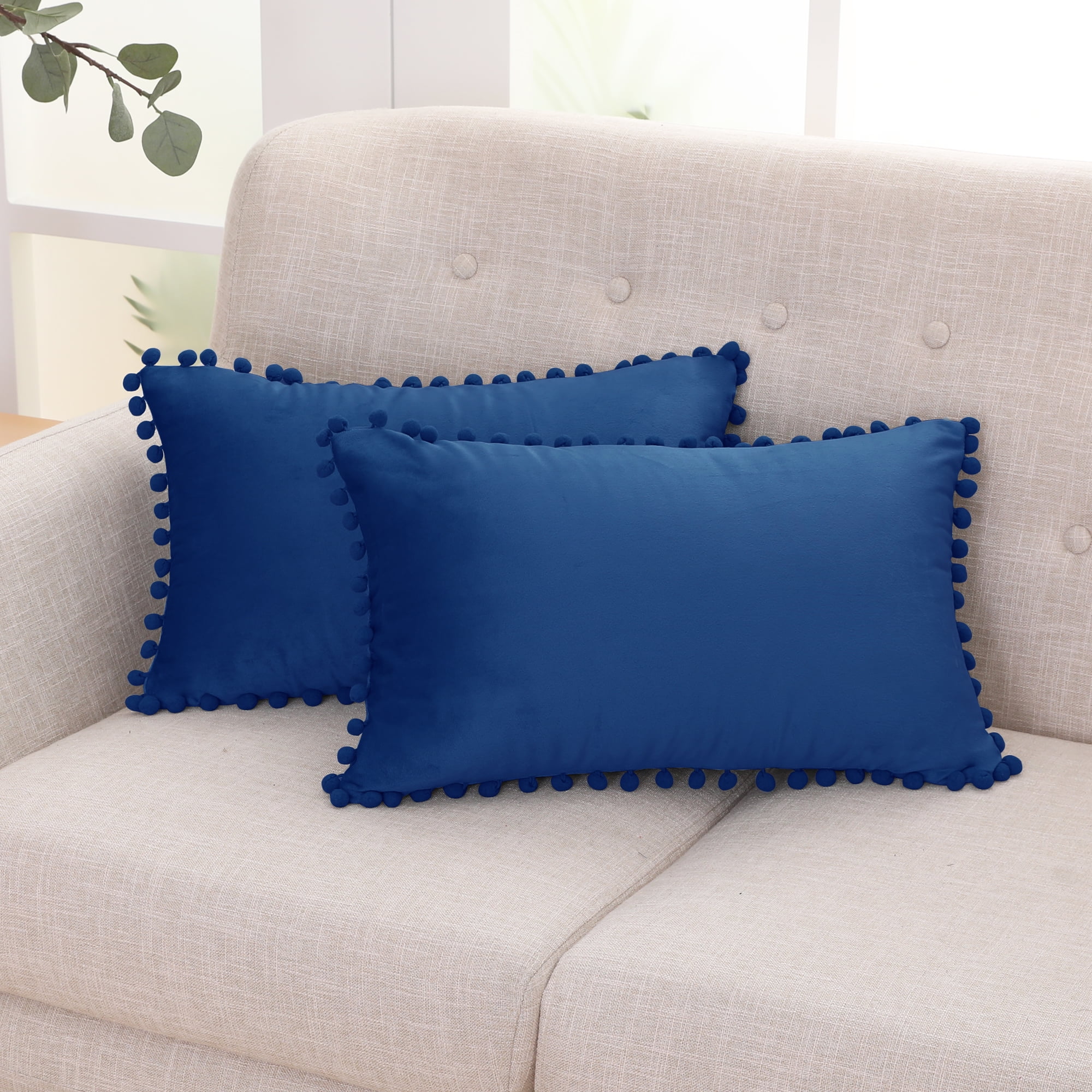Deconovo Decorative Throw Pillow Covers Burlap Pillow Case