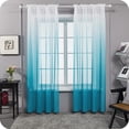 Deconovo Elegant Ombre Semi Sheer Curtains for Living Room and Bedroom ...