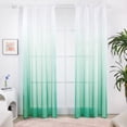thumbnail image 1 of Deconovo Gradient Ombre Sheer Curtains Voile Light Filtering Drapes for Home Decoration, Sage Green, 2 Panels, 52"x84", 1 of 6