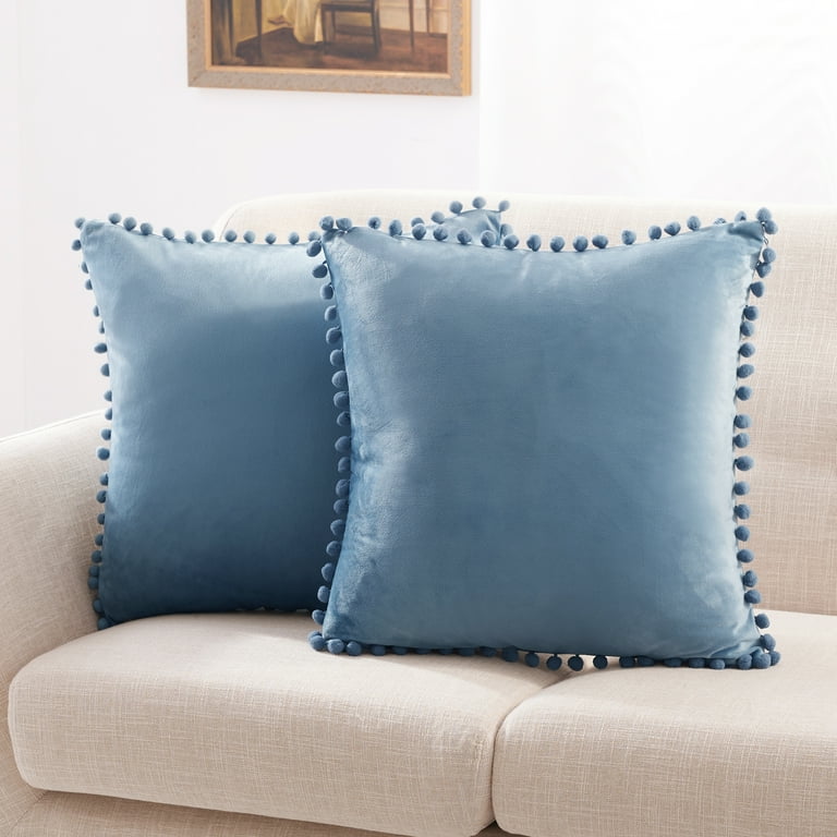 https://i5.walmartimages.com/seo/Deconovo-Pack-2-Velvet-Throw-Pillow-Covers-Pom-Poms-Decorative-Pillowcases-Solid-Soft-Cushion-Invisible-Zipper-Living-Room-18x18-inch-Haze-Blue_b07c1b02-c54b-49fa-be2d-61f1d07f658a.82177a76bee0e9378a1bf819f53c6ab4.jpeg?odnHeight=768&odnWidth=768&odnBg=FFFFFF