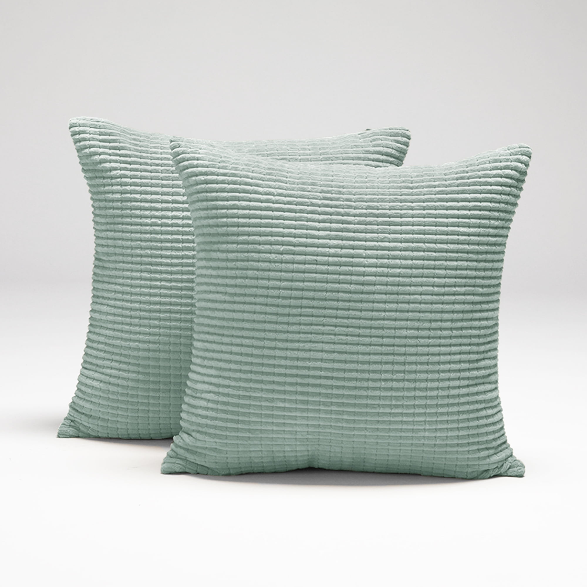 Deconovo Pack of 2 Decorative 20x20 Pillow Covers Corduroy Pillow Cases