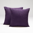 thumbnail image 1 of Deconovo Corduroy Pillow Covers with Hidden Zipper, Purple, 22 x 22 Inch, Decorative Pineapple Texture Cushion Cases for Living Room, 1 of 6