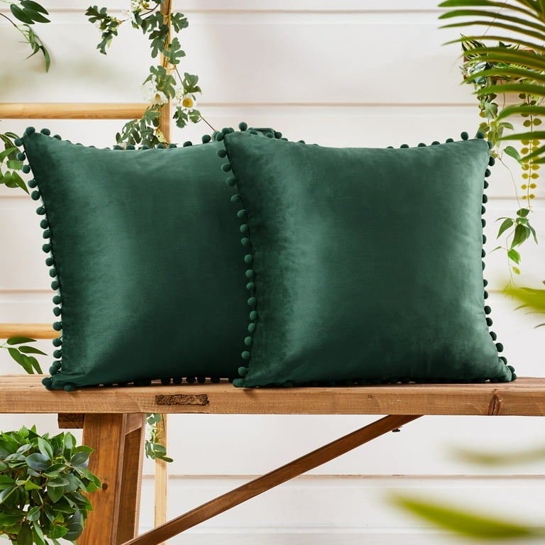 https://i5.walmartimages.com/seo/Deconovo-Pack-of-2-Throw-Pillow-Covers-Soft-Square-Velvet-Pillow-Case-with-Pom-Poms-for-Bedding-20x20-inch-Army-Green_fff3d0b6-a374-44b1-b64e-aa32b7cc2246.bf82ea001a3c181d0d9f0a3e20839c00.jpeg?odnHeight=768&odnWidth=768&odnBg=FFFFFF