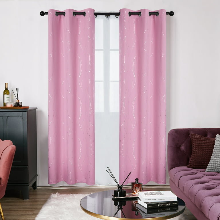 Deconovo Pink Curtains For Girl S Room