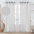 thumbnail image 1 of Deconovo Light Filtering Sheer Window Curtains for Living Room, 52 x 84 Inch, Light Gray, 2 Panels, 1 of 7