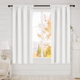thumbnail image 1 of Deconovo White Rod Pocket Room Darkening Curtains 63 inches Long, Thermal Insulated Window Curtains for Living Room 42W x 63L inch 2 Panels, 1 of 8