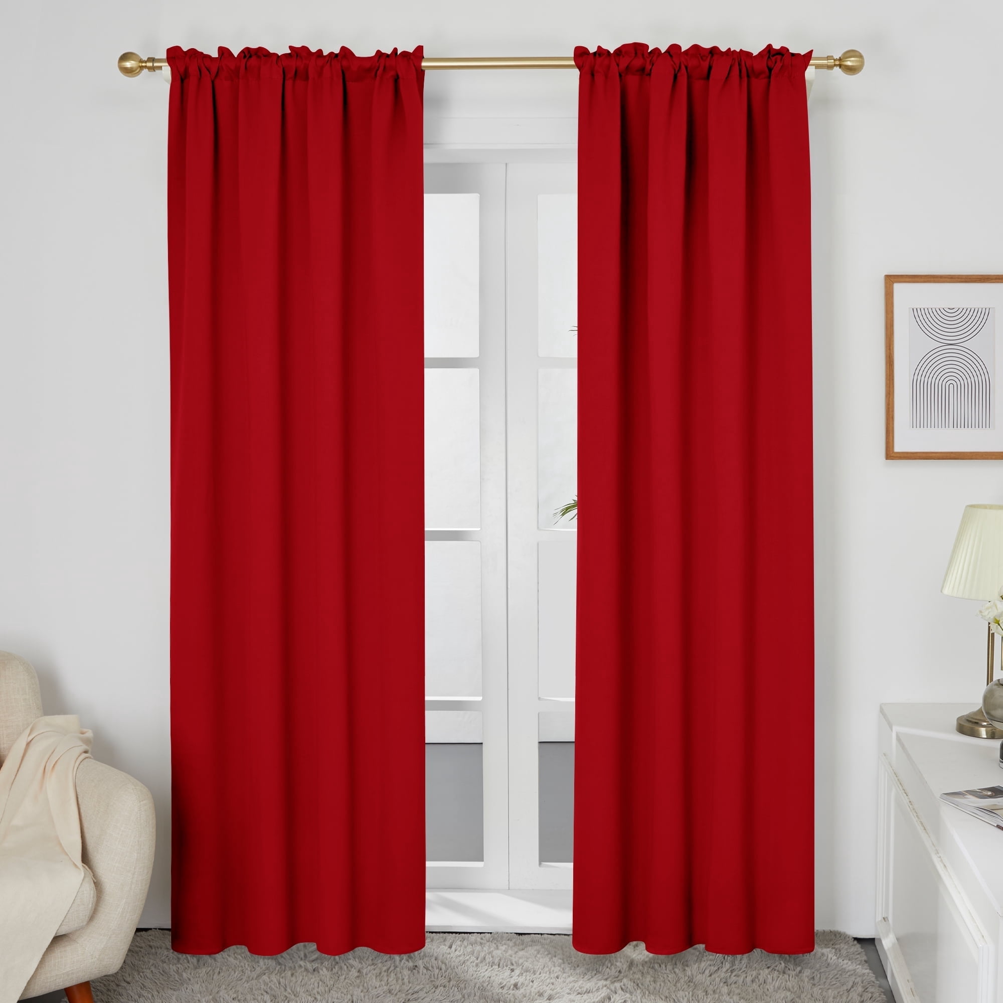 Wndow Curtans Red Delcous One Par of Talored Ters 60 X 36 - Etsy Wndow Curtans Red Delcous One Par of Talored Ters 60 X 36 - Etsy