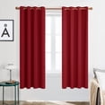 thumbnail image 1 of ZOPZO Blackout Curtains Set of 2 Panels, Noise Reducing, Red, 55W x 72L Inch, Energy Saving Thermal Insulated Drapes for Bedroom Windows, 1 of 6