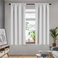 thumbnail image 1 of Deconovo Room Darkening Curtains Pack of 2 Panels, Thermal Insulated Curtains and Drapes for Bedroom 42W x 63L inch Grayish White, 1 of 9