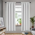 thumbnail image 1 of Deconovo Thermal Insulated Room Darkening Curtains 2 Panels, Noise Reducing Curtains and Drapes for Bedroom 42W x 72L inch Grayish White, 1 of 9