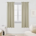 thumbnail image 1 of Deconovo Room Darkening Curtains for Bedroom Rod Pocket Blackout Curtains for Office, Set of 2, 42x 54 inch, Dark Beige, 1 of 7