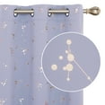 thumbnail image 1 of Deconovo Short Blackout Curtains, Thermal Insulated Window Curtains and Drapes, Constellation Pattern Foil Printed Curtains for Living Room (Light Purple, 42 x 45 Inch, 2 Panels), 1 of 6