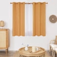 thumbnail image 1 of Deconovo Silver Printed Blackout Curtains - 2 Panels, Wave Dots Pattern, Grommet Top, 42"x45", Thermal Insulated Drapes for Bedroom & Living Room, Orange Flame, 1 of 7