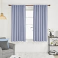 thumbnail image 1 of Deconovo Solid Back Tab and Rod Pocket Curtains Thermal Insulated Blackout Window Curtains for Kitchen 52x54 inch Light Purple 2 Panels, 1 of 6